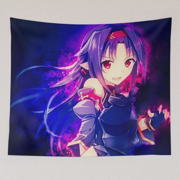 Item preview, Yuuki Sword Art Online Brave Swordswoman Crimson Energy Anime Girl Spirit designed and sold by thedarvills.