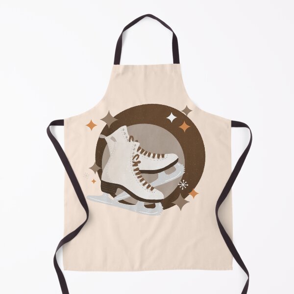 Item preview, Ice Skates retro bubble badge - vintage sepia tones designed and sold by Home Cyn Home.