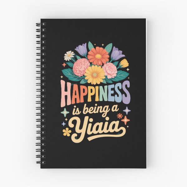 Item preview, Happiness Is Being A Yiayia Floral Yiayia Mothers Day designed and sold by IdunayaStore.