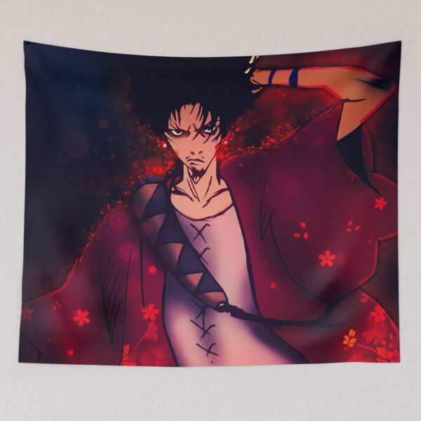Item preview, Mugen Samurai Champloo Fiery Ronin Warrior in Red Kimono designed and sold by thedarvills.