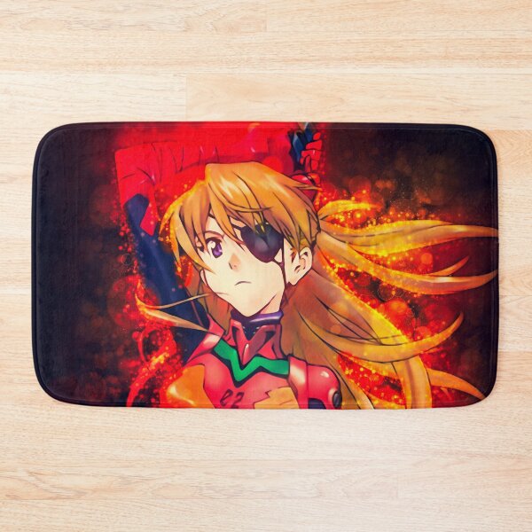 Item preview, Asuka Langley Soryu Neon Genesis Evangelion Fiery Battle Suit Warrior Anime Girl designed and sold by thedarvills.