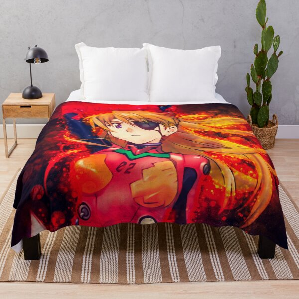 Item preview, Asuka Langley Soryu Neon Genesis Evangelion Fiery Battle Suit Warrior Anime Girl designed and sold by thedarvills.