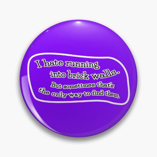 Item preview, I hate running into brick walls, but: purple background designed and sold by mntimg.