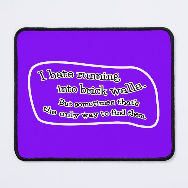 Item preview, I hate running into brick walls, but: purple background designed and sold by mntimg.
