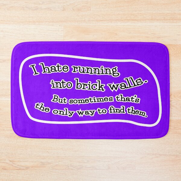 Item preview, I hate running into brick walls, but: purple background designed and sold by mntimg.