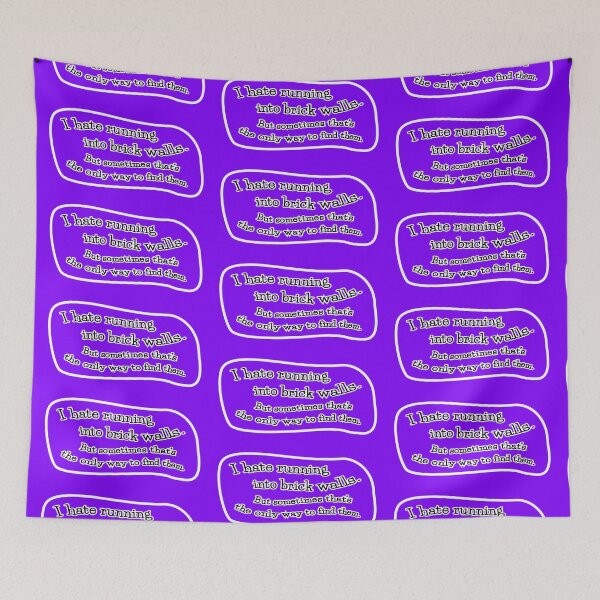 Item preview, I hate running into brick walls, but: purple background designed and sold by mntimg.