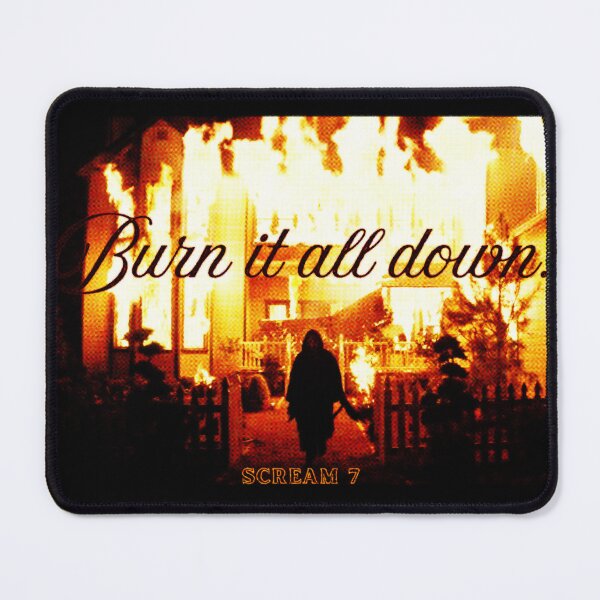 Item preview, BURN IT ALL DOWN | Scream 7 designed and sold by freakydeakydraw.