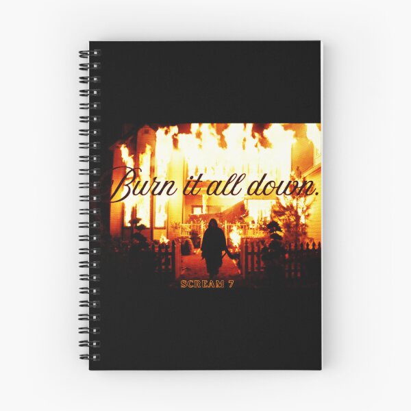 Item preview, BURN IT ALL DOWN | Scream 7 designed and sold by freakydeakydraw.