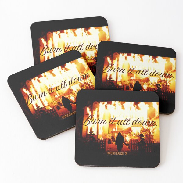 Item preview, BURN IT ALL DOWN | Scream 7 designed and sold by freakydeakydraw.