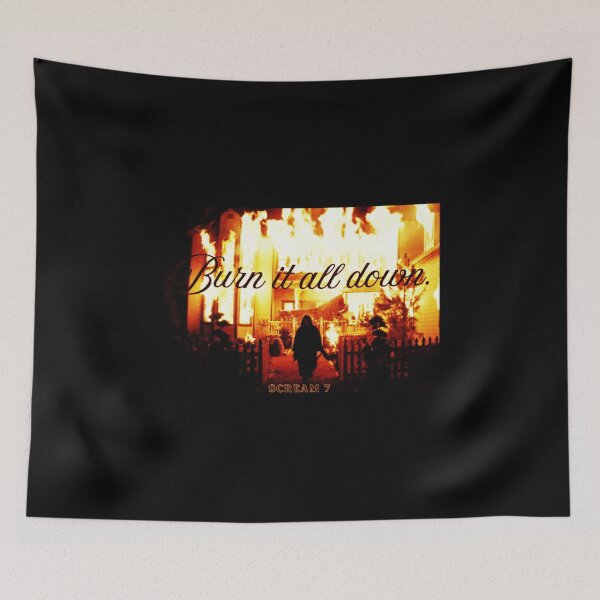 Item preview, BURN IT ALL DOWN | Scream 7 designed and sold by freakydeakydraw.