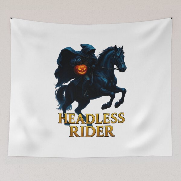 Item preview, Dark Pumpkin Rider Scary Halloween Headless Horseman  designed and sold by thalloathiew.