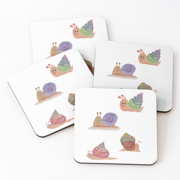 Item preview, Four Snazzy Snails designed and sold by Doodle Duckie.