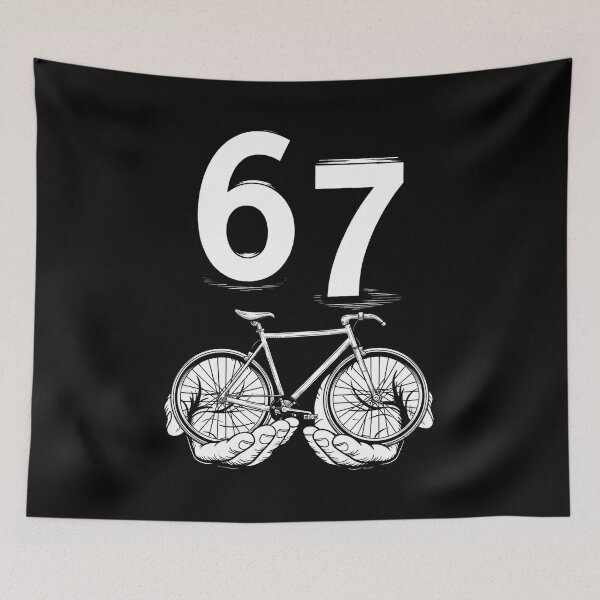 Item preview, Vintage Bicycle Number 67 Six Seven Graphic Tee designed and sold by LashondaGreen89.