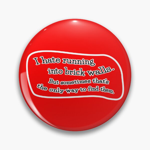Item preview, I hate running into brick walls, but: red background designed and sold by mntimg.