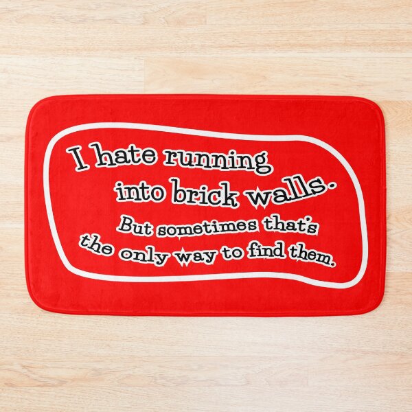 Item preview, I hate running into brick walls, but: red background designed and sold by mntimg.