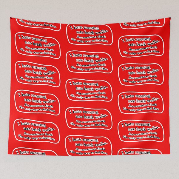 Item preview, I hate running into brick walls, but: red background designed and sold by mntimg.