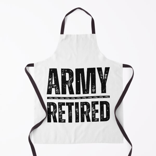 Item preview, Army Retired – Bold Military Veteran Tribute Design black worn look font designed and sold by GFamilyC.