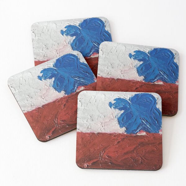 Item preview, Vivid Red Impasto Storm designed and sold by apiolands.