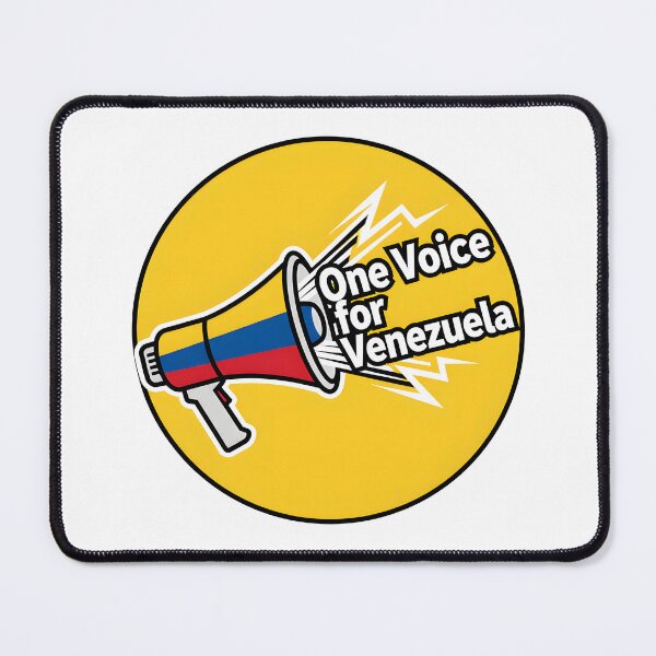 Item preview, Megaphone with Venezuelan Flag Colors on Yellow Circular Background designed and sold by homydesign.