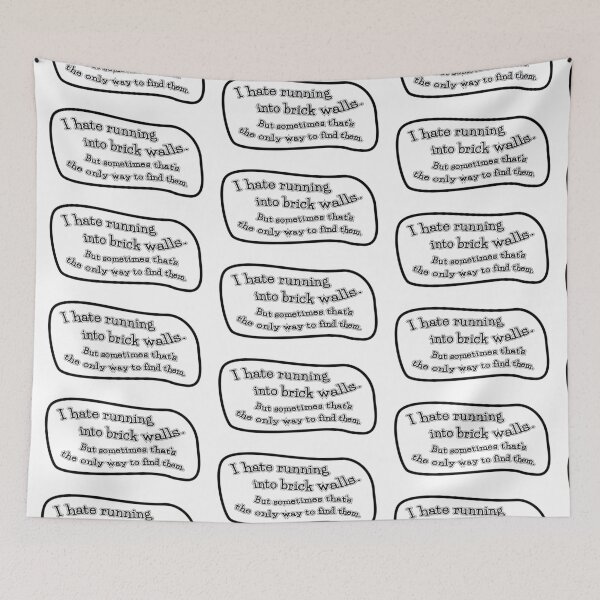 Item preview, I hate running into brick walls, but: white background designed and sold by mntimg.