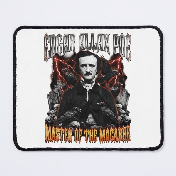 Item preview, Edgar Allan Poe Master of Macabre – Gothic Literature Ravens Skull Vintage Bootleg Tee Design designed and sold by Luminari Creations.
