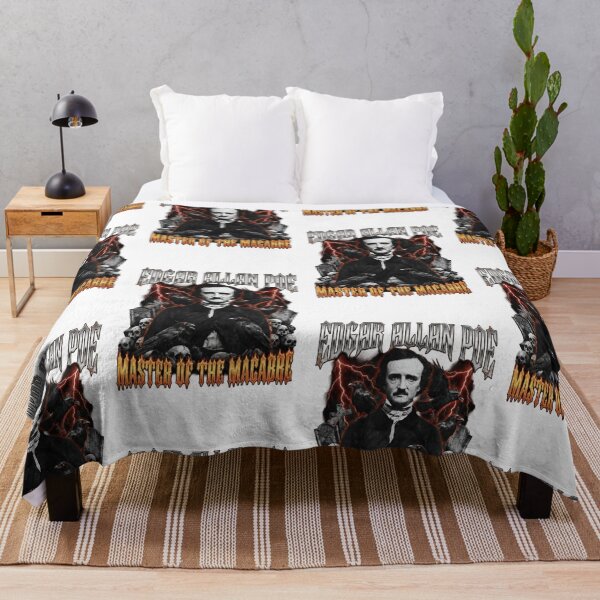 Item preview, Edgar Allan Poe Master of Macabre – Gothic Literature Ravens Skull Vintage Bootleg Tee Design designed and sold by Luminari Creations.