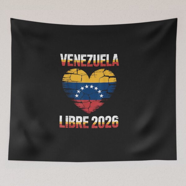Artikelvorschau, Venezuela Libre 2026 – Flagge des freien Venezuela (Herz) entworfen und verkauft von MariauPMeyjes.