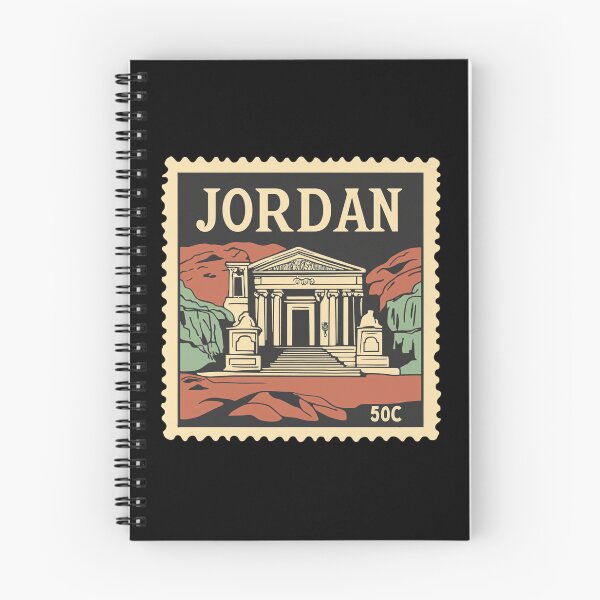 Item preview, Vintage Jordan Postage Stamp Art - Petra Treasury & Rose City designed and sold by tiigerdad.