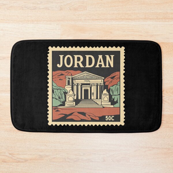 Item preview, Vintage Jordan Postage Stamp Art - Petra Treasury & Rose City designed and sold by tiigerdad.