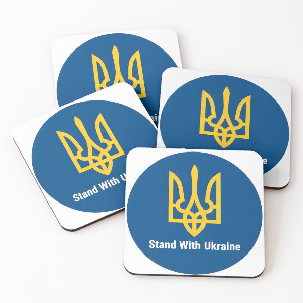 Item preview, Circular Stand With Ukraine Sticker Featuring National Emblem designed and sold by homydesign.