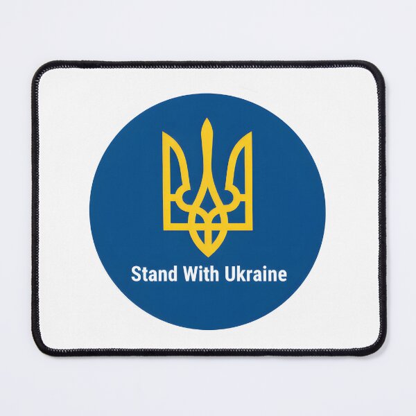 Item preview, Circular Stand With Ukraine Sticker Featuring National Emblem designed and sold by homydesign.