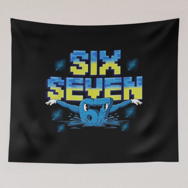 Item preview, Brick Wall Street Art "Six Seven" 67 Character Tee designed and sold by LashondaGreen89.
