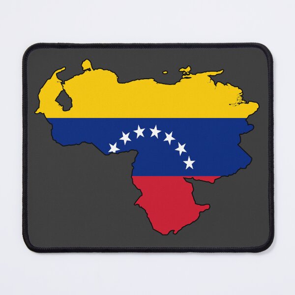 Item preview, Venezuela Flag Map Art Print | Venezuelan National Map Poster - Geographic Pride Decor, Caracas Map Art, South America Wall Decor & Venezuelan Stickers designed and sold by RevolutionToday.