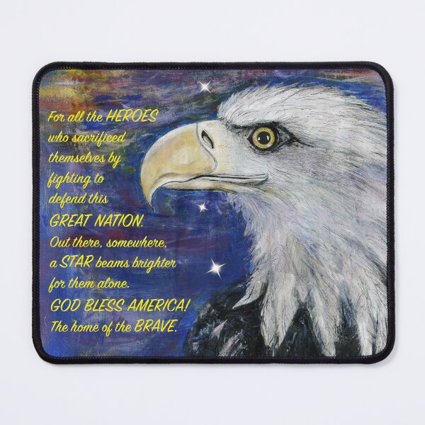 Item preview, Águila calva con texto patriótico designed and sold by Badave.