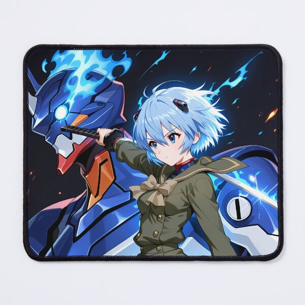 Item preview, Rei Ayanami Neon Genesis Evangelion Anime Girl Waifu Mecha Heroic Pose designed and sold by thedarvills.