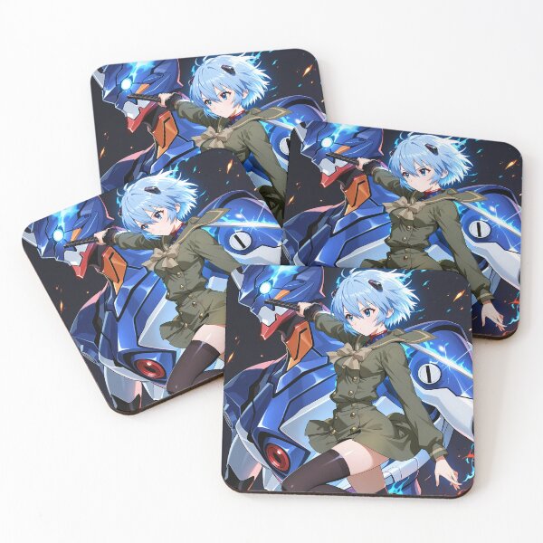 Item preview, Rei Ayanami Neon Genesis Evangelion Anime Girl Waifu Mecha Heroic Pose designed and sold by thedarvills.