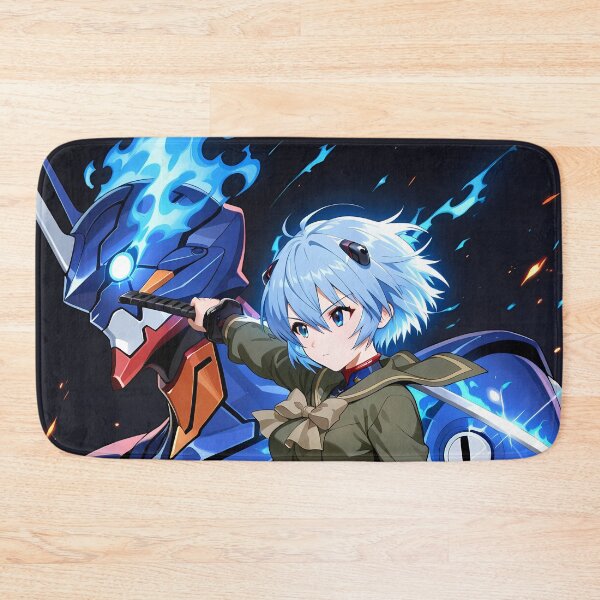 Item preview, Rei Ayanami Neon Genesis Evangelion Anime Girl Waifu Mecha Heroic Pose designed and sold by thedarvills.
