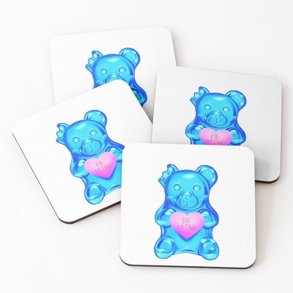Item preview, Blue Valentine's Day Gummy Bear  designed and sold by KrisCoquette.