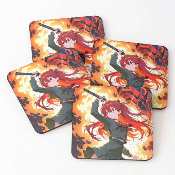 Item preview, Asuka Langley Soryu Neon Genesis Evangelion Anime Girl Waifu Eva Flames designed and sold by thedarvills.