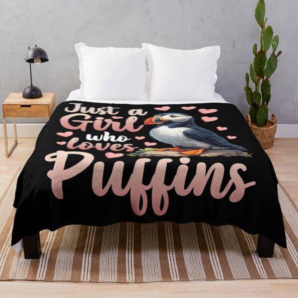 Item preview, Just a Girl Who Loves Puffins designed and sold by LarryMBrown.