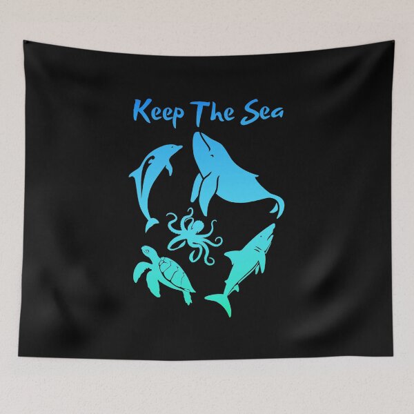 Item preview, Keep The Sea Gradient designed and sold by GOLDENGARDENART.