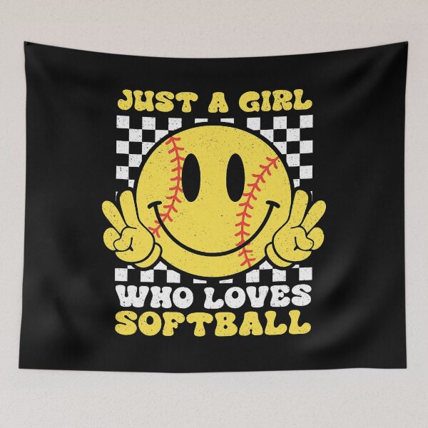 Item preview, Just A Girl Who Loves Softball Shirt designed and sold by LarryMBrown.