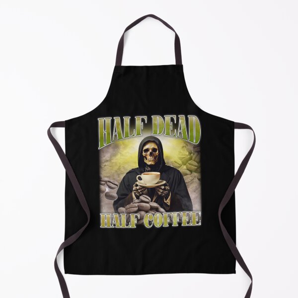 Item preview, Half Dead Half Coffee Skeleton meme designed and sold by bngfx.