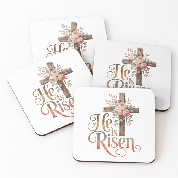 Item preview, Groovy He Is Risen Floral Jesus Easter Day Christians designed and sold by IdunayaStore.
