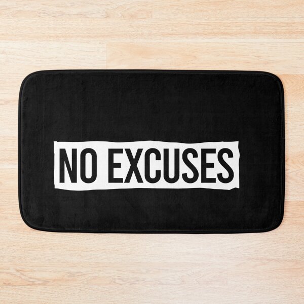 Item preview, No Excuses - Motivational Workout Quote designed and sold by malicaferrha.