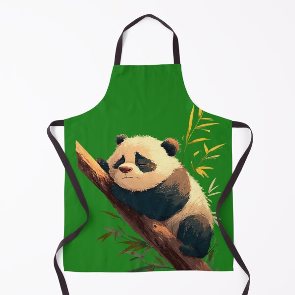 Item preview, Sleeping panda on a bamboo branch – Gentle animal illustration designed and sold by Meiersbeste.