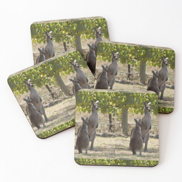 Item preview, Kangaroos in the Vineyard - Magpie Springs designed and sold by MagpieSprings.