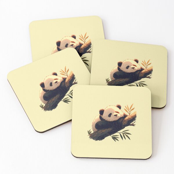 Item preview, Sleeping panda on a branch – Cute illustration of rest designed and sold by Meiersbeste.