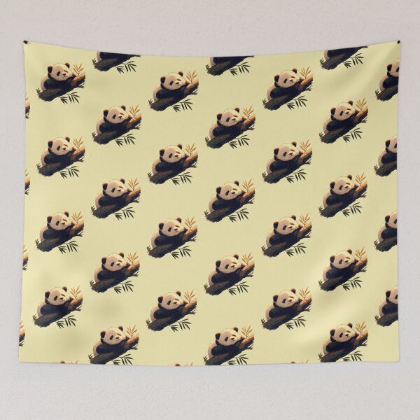 Item preview, Sleeping panda on a branch – Cute illustration of rest designed and sold by Meiersbeste.