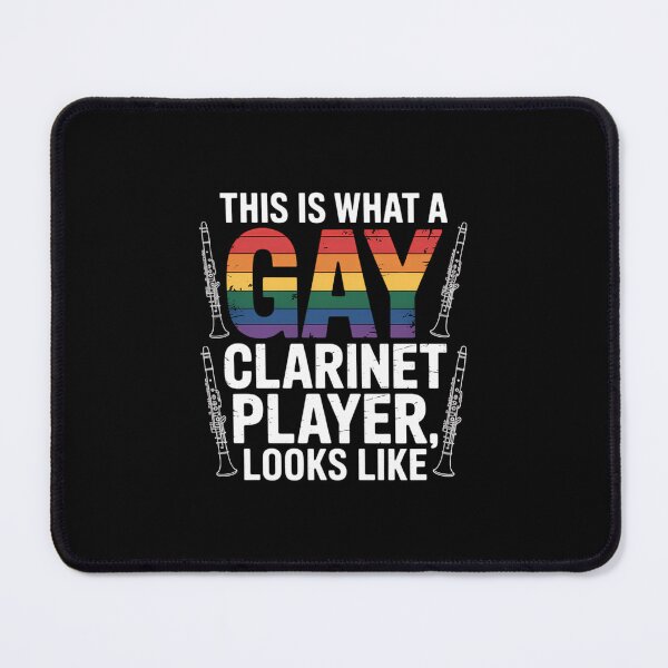 Item preview, Gay Clarinet Player LGBT Musical Instrument MP designed and sold by EllenJast.